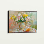Floral 964 Canvas Art 18" x 24" / 45 x 60 cm / Black