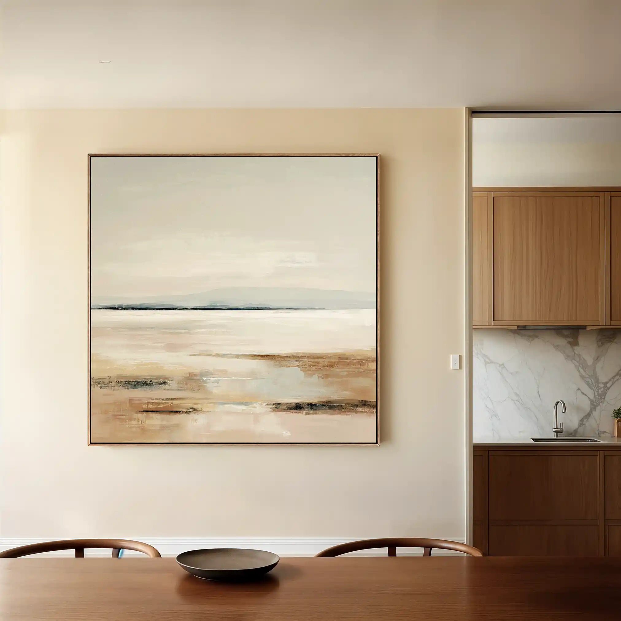 Abstract 965 Canvas Art 16" x 16" / 40 x 40 cm / Black