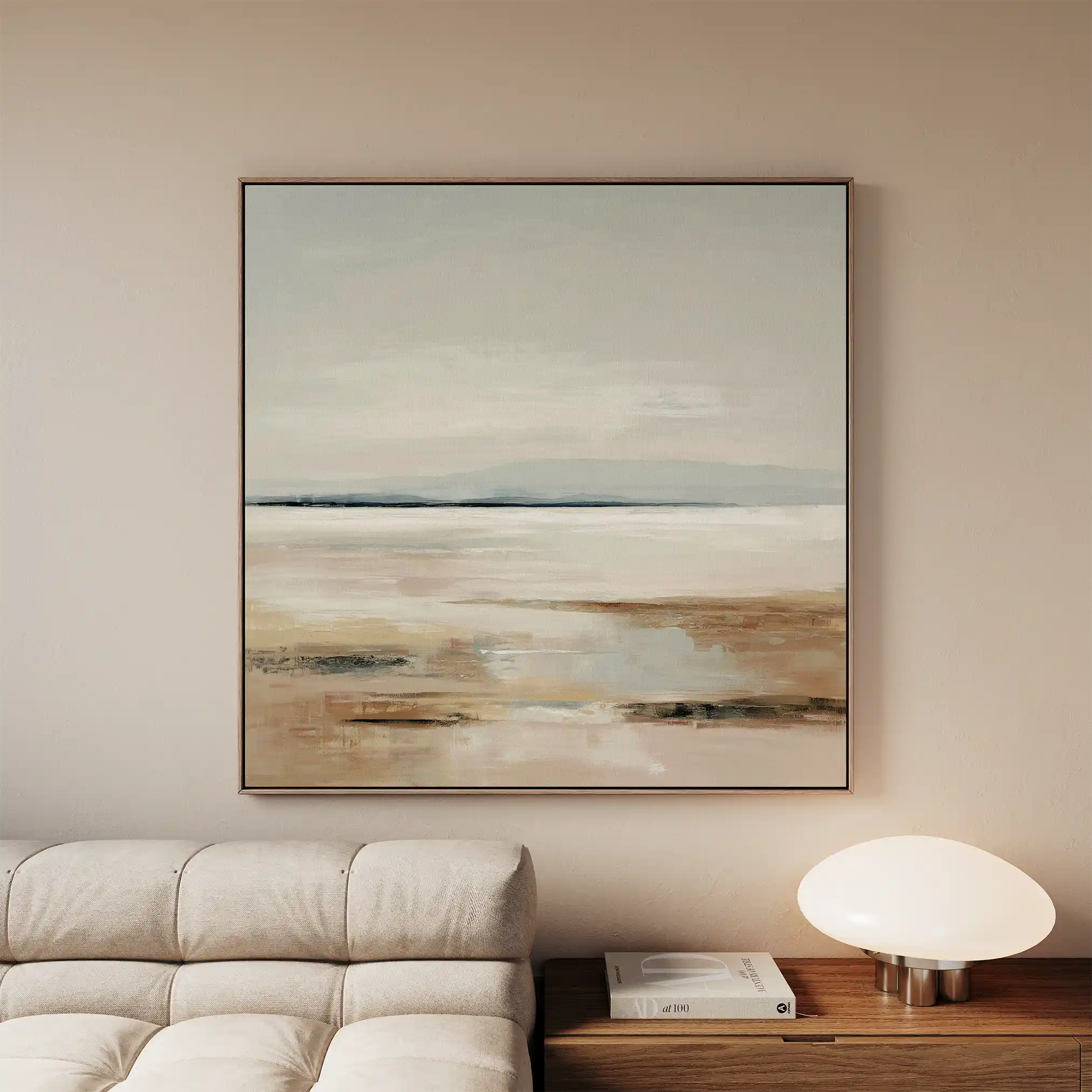 Abstract 965 Canvas Art 16" x 16" / 40 x 40 cm / Black