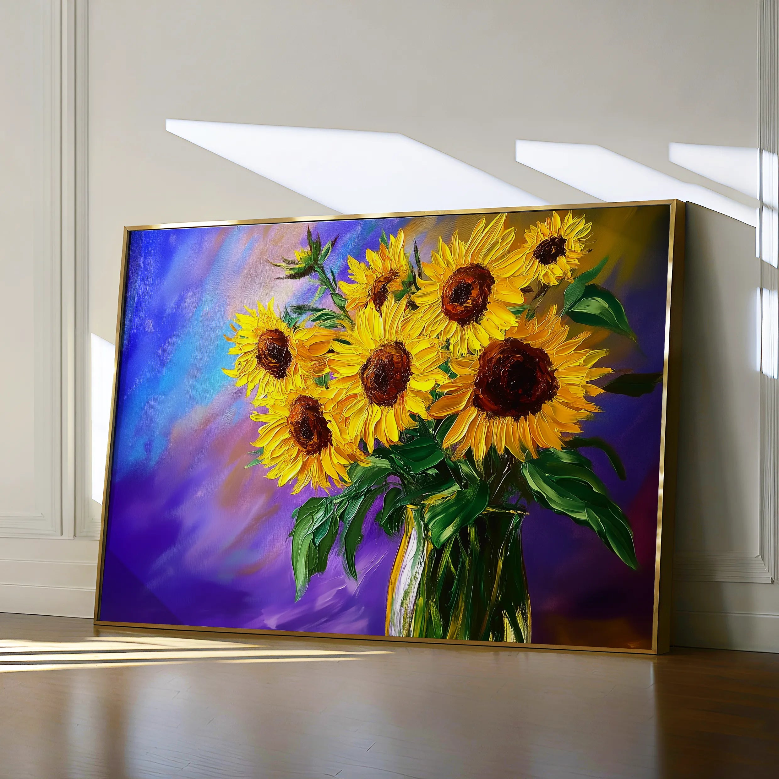 Floral 965 Canvas Art 18" x 24" / 45 x 60 cm / Black