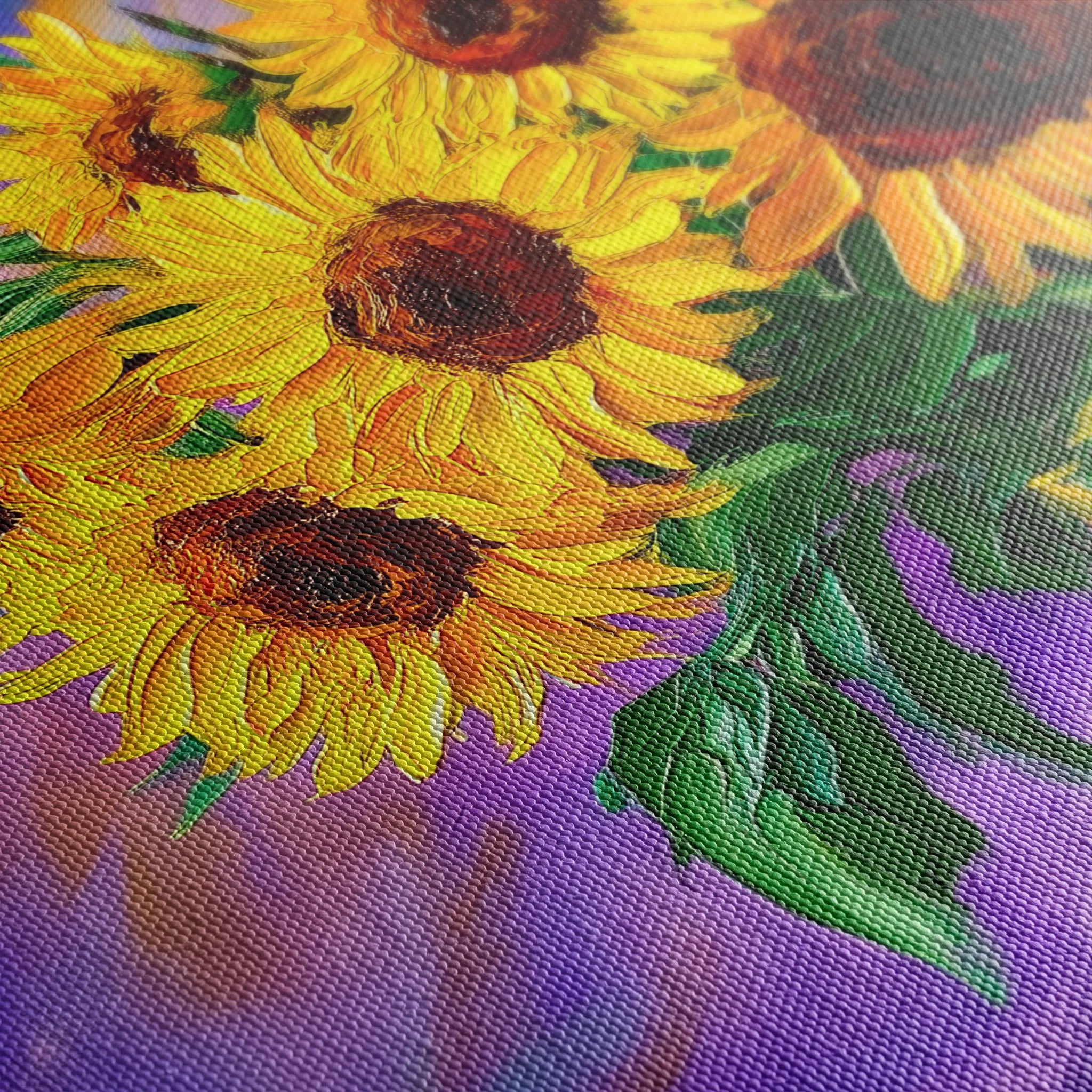Floral 965 Canvas Art 18" x 24" / 45 x 60 cm / Black