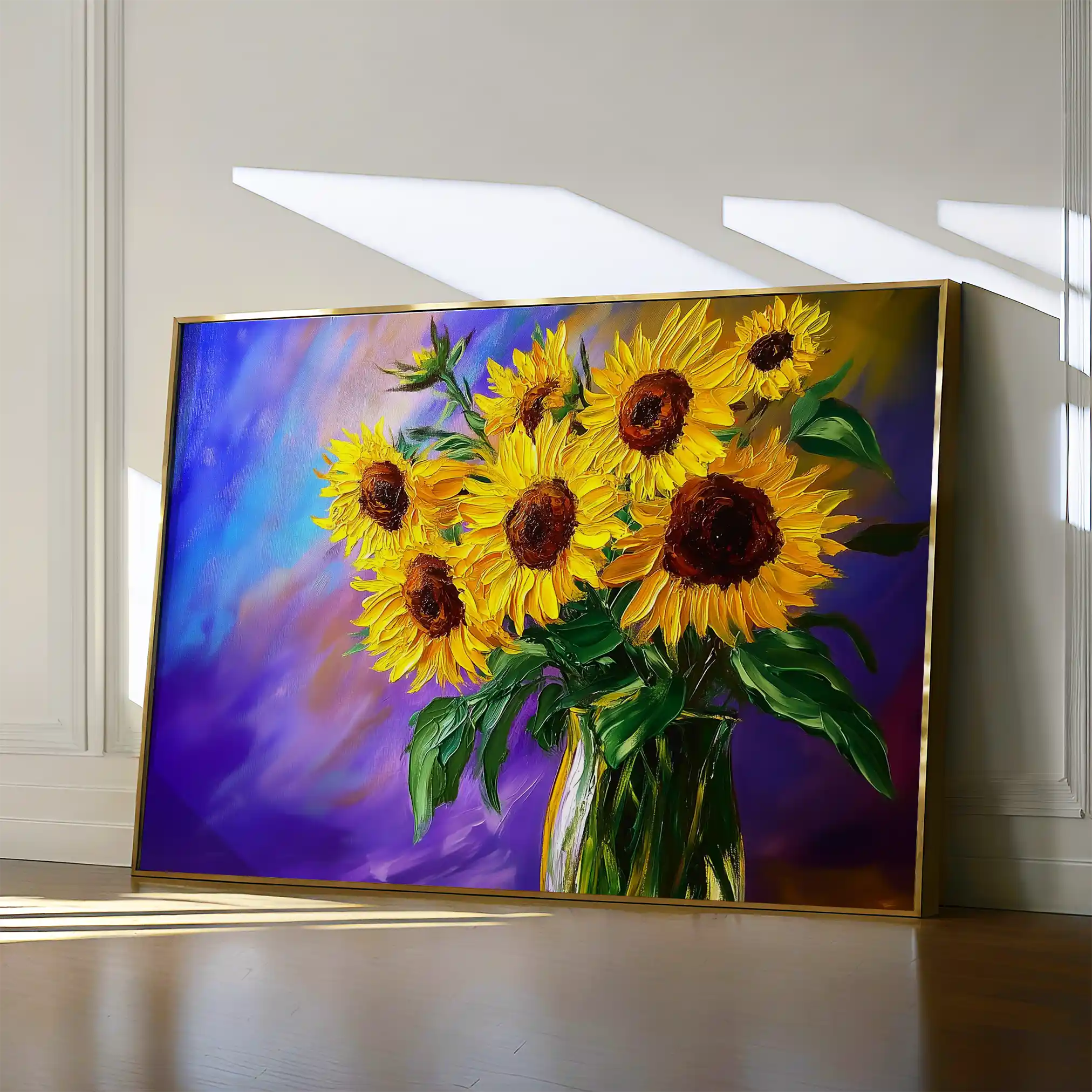 Floral 965 Canvas Art 60 x 40 cm / Black