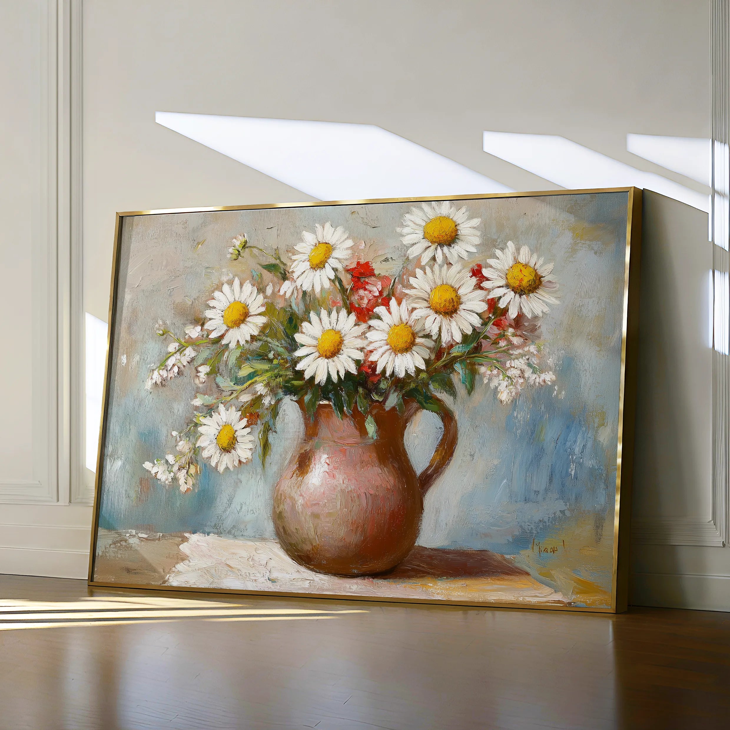 Floral 966 Canvas Art 18" x 24" / 45 x 60 cm / Black