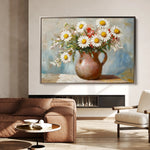 Floral 966 Canvas Art 18" x 24" / 45 x 60 cm / Black