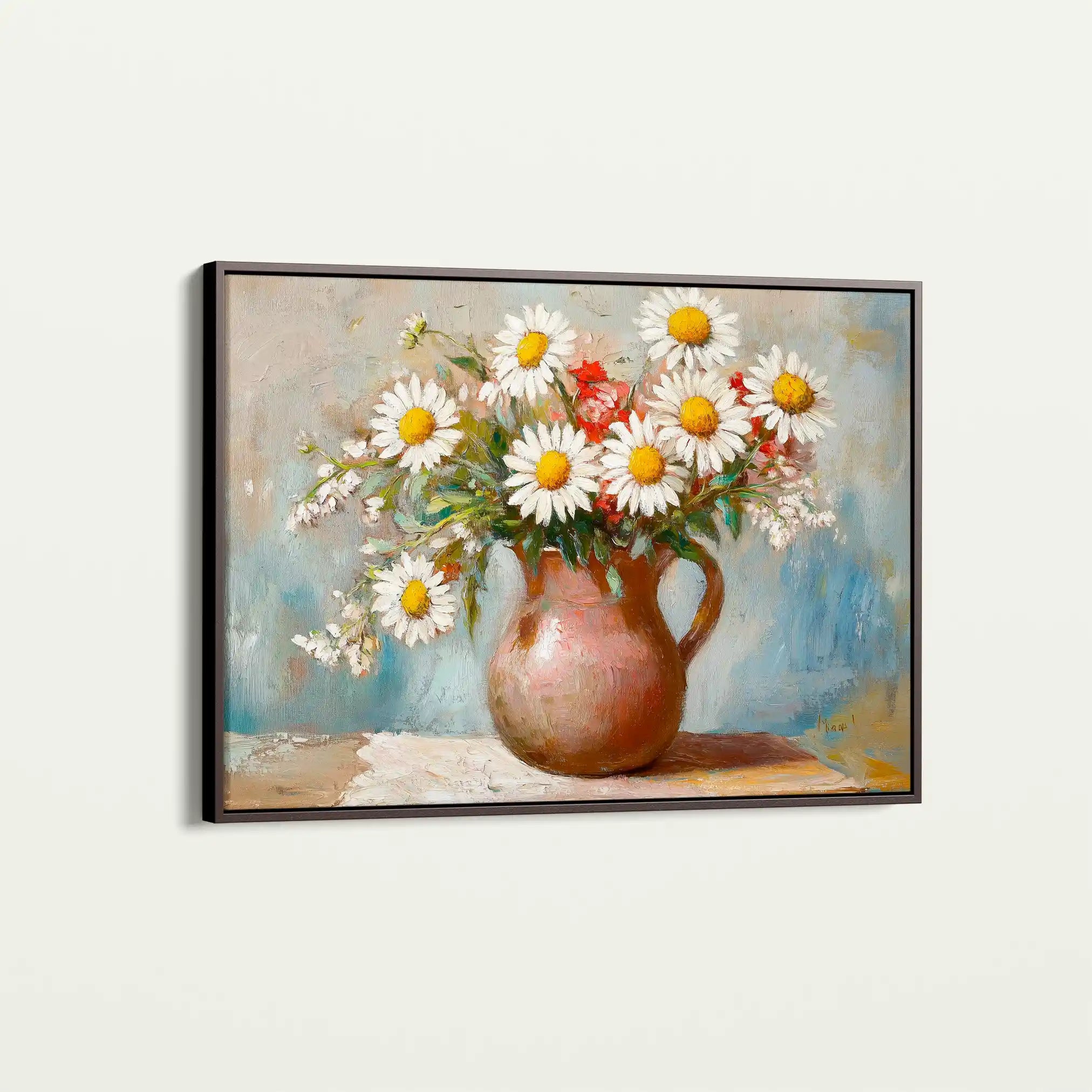 Floral 966 Canvas Art 60 x 40 cm / Black
