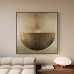 Abstract 967 Canvas Art 16" x 16" / 40 x 40 cm / Black