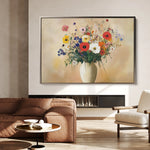 Floral 967 Canvas Art 18" x 24" / 45 x 60 cm / Black