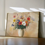 Floral 967 Canvas Art 60 x 40 cm / Black