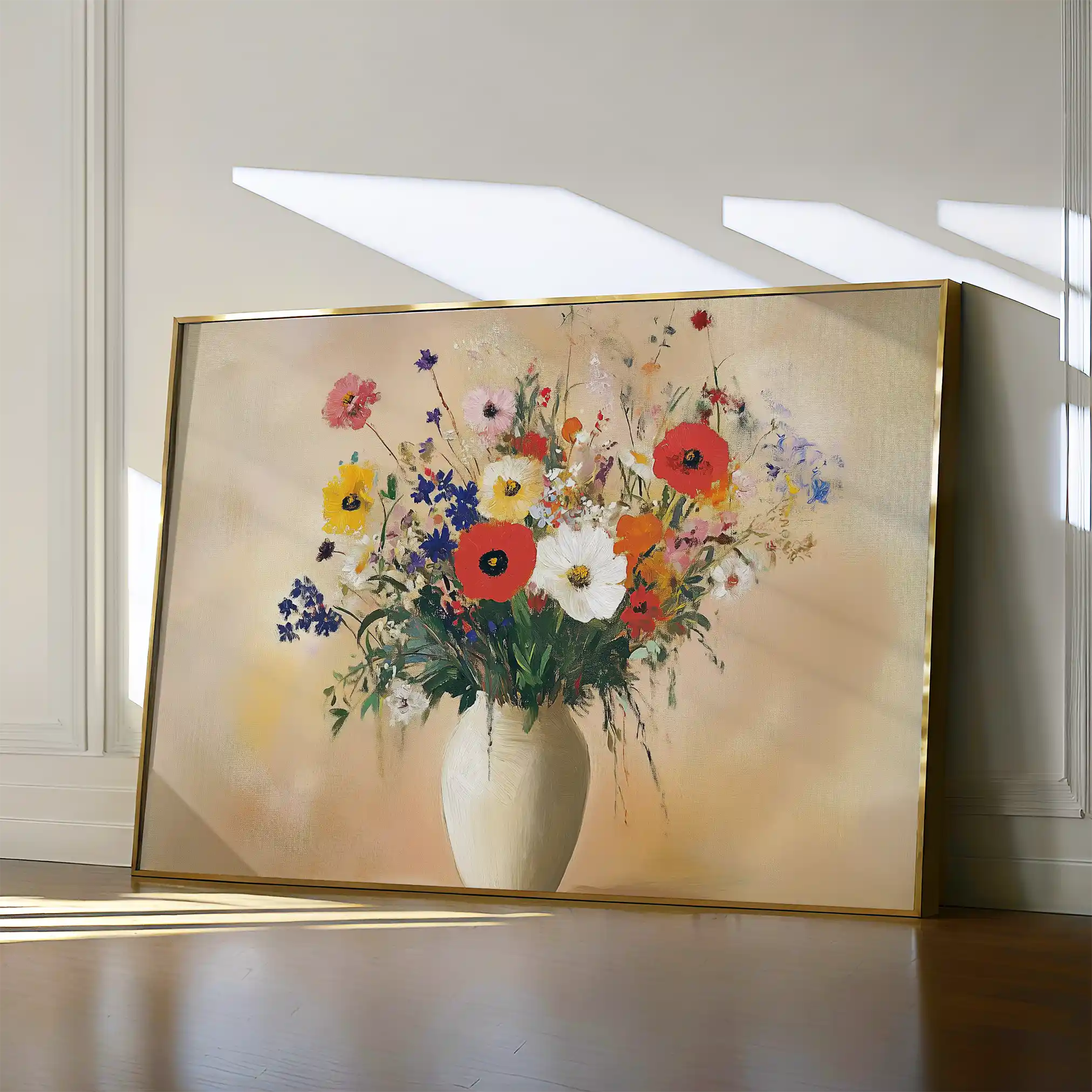 Floral 967 Canvas Art 60 x 40 cm / Black