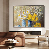 Floral 968 Canvas Art 18" x 24" / 45 x 60 cm / Black