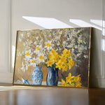 Floral 968 Canvas Art 18" x 24" / 45 x 60 cm / Black