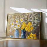 Floral 968 Canvas Art 18" x 24" / 45 x 60 cm / Black