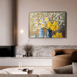 Floral 968 Canvas Art 18" x 24" / 45 x 60 cm / Black