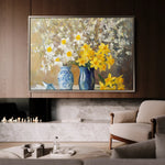 Floral 968 Canvas Art 60 x 40 cm / Black