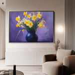 Floral 969 Canvas Art 18" x 24" / 45 x 60 cm / Black
