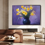 Floral 969 Canvas Art 18" x 24" / 45 x 60 cm / Black