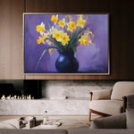 Floral 969 Canvas Art 18" x 24" / 45 x 60 cm / Black