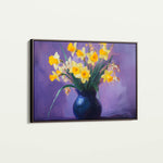Floral 969 Canvas Art 18" x 24" / 45 x 60 cm / Black