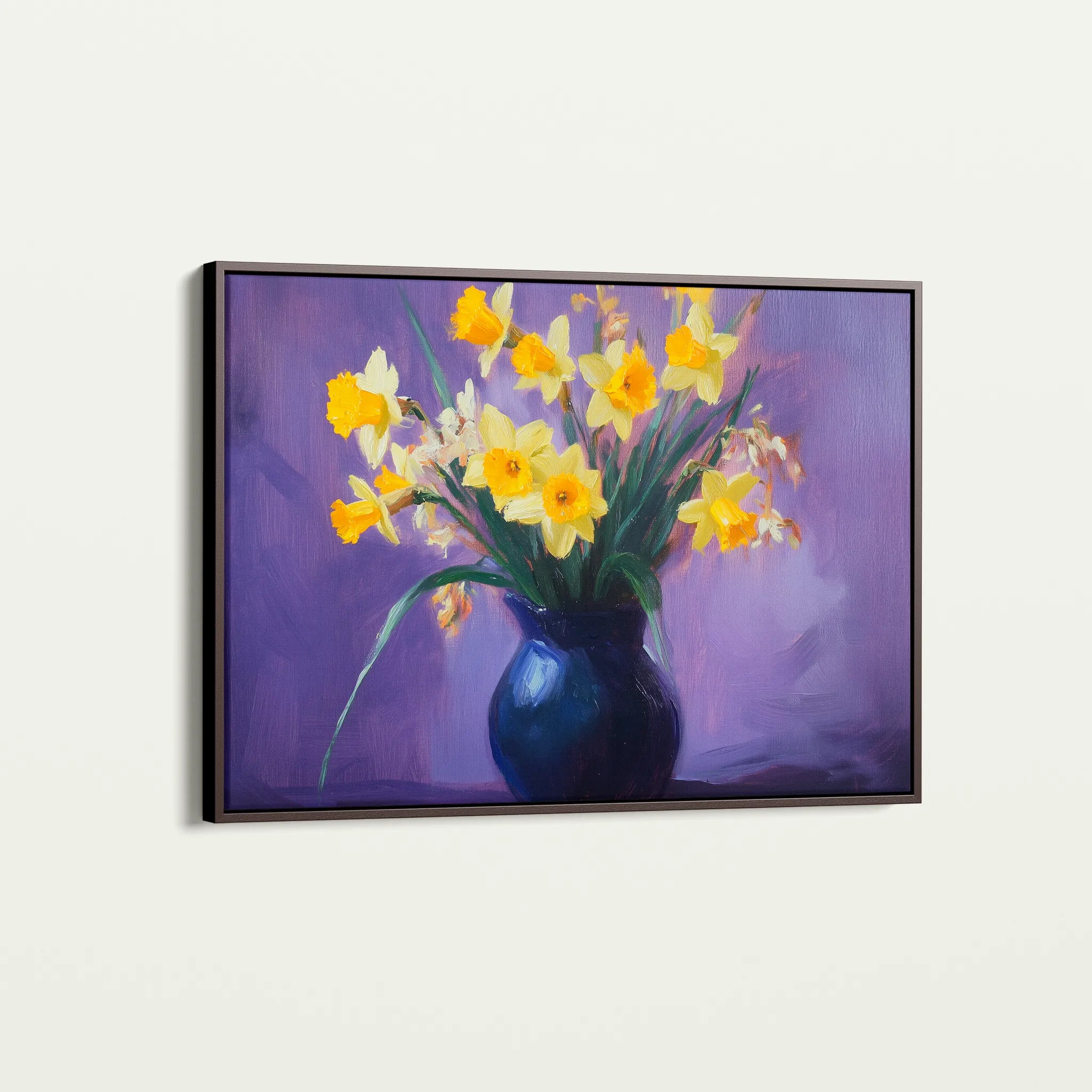 Floral 969 Canvas Art 18" x 24" / 45 x 60 cm / Black