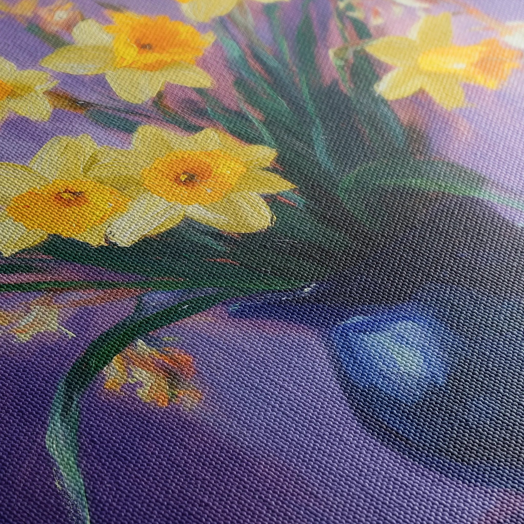 Floral 969 Canvas Art 18" x 24" / 45 x 60 cm / Black