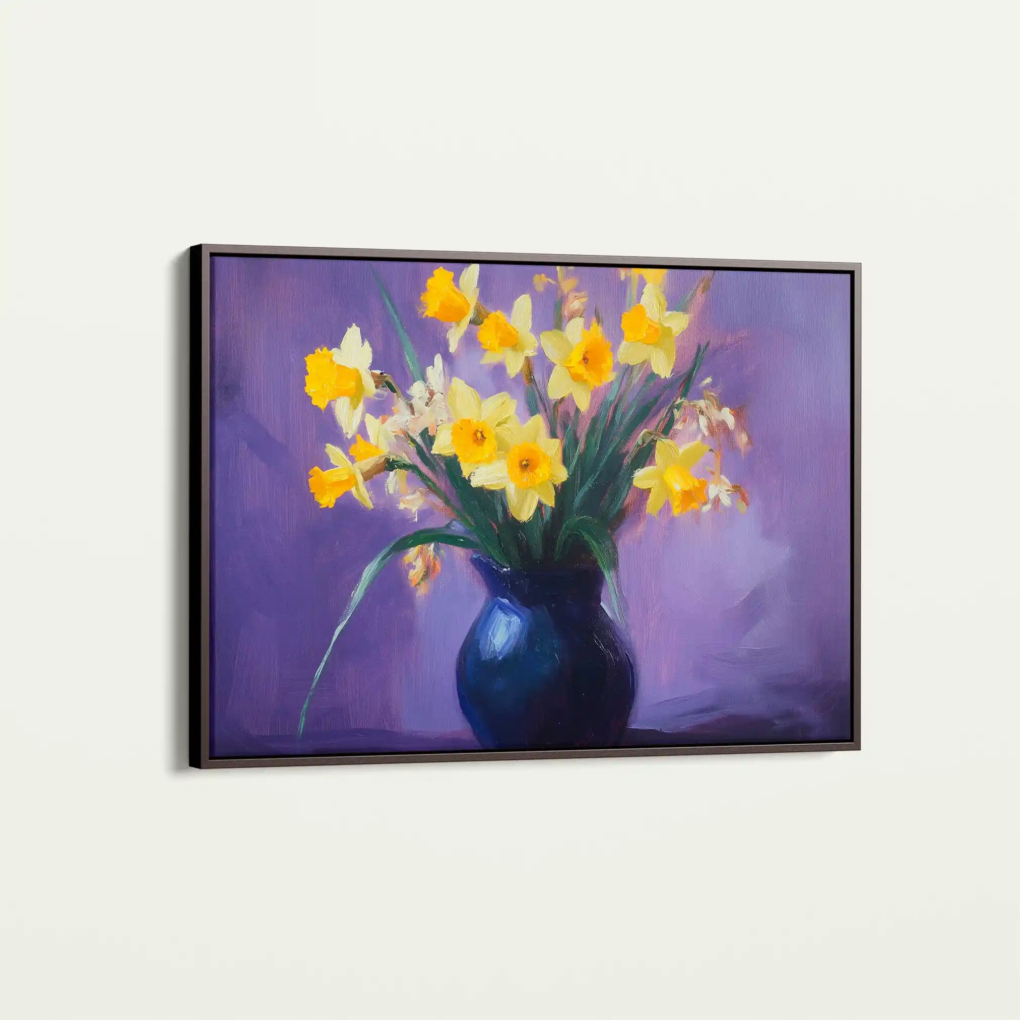 Floral 969 Canvas Art 60 x 40 cm / Black