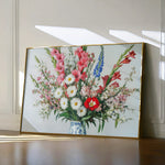 Floral 970 Canvas Art 18" x 24" / 45 x 60 cm / Black