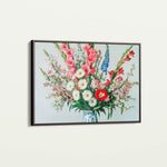 Floral 970 Canvas Art 18" x 24" / 45 x 60 cm / Black