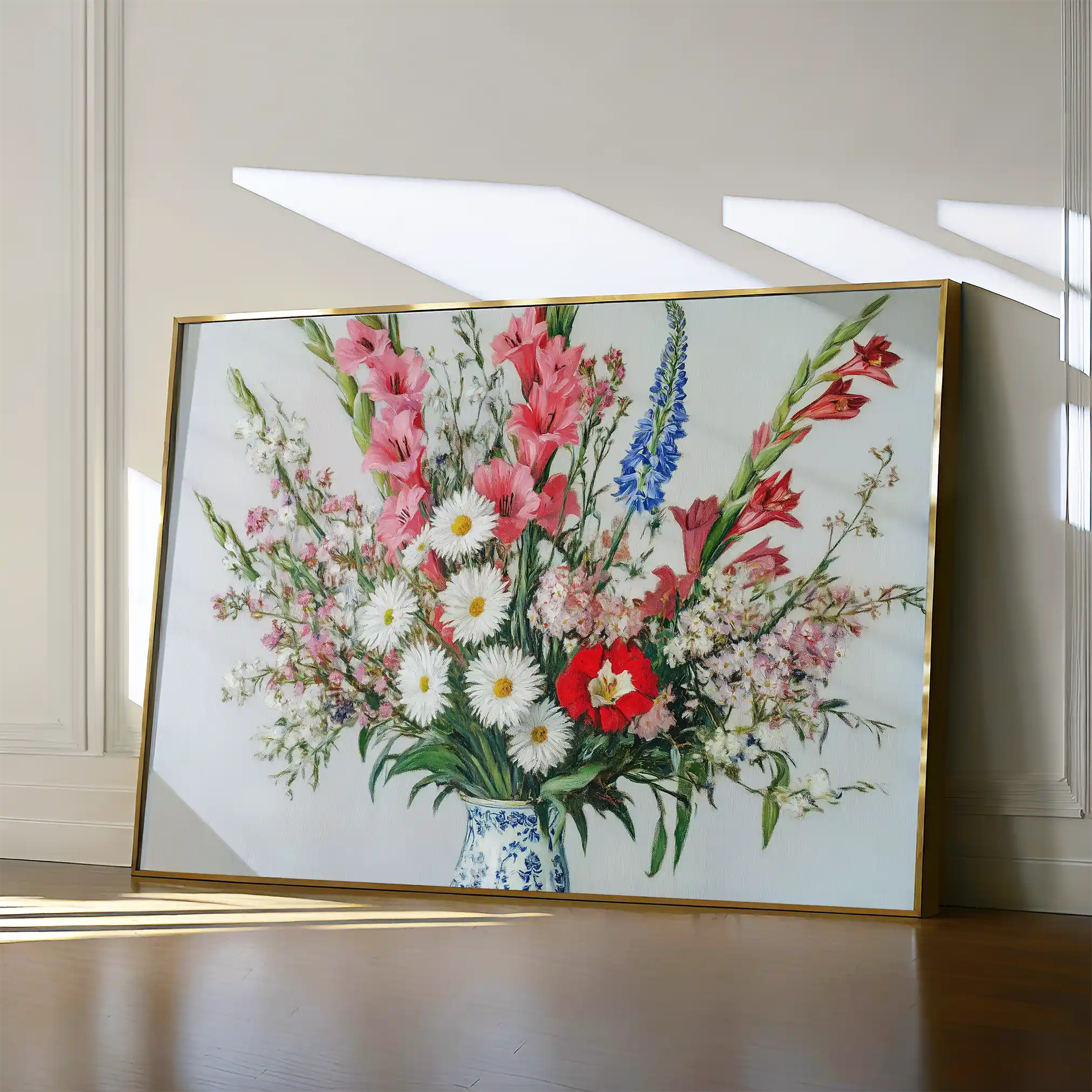 Floral 970 Canvas Art 60 x 40 cm / Black