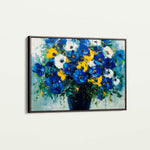 Floral 971 Canvas Art 18" x 24" / 45 x 60 cm / Black