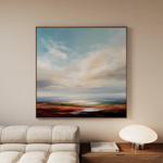 Abstract 972 Canvas Art 16" x 16" / 40 x 40 cm / Black