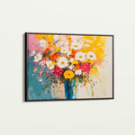 Floral 972 Canvas Art 18" x 24" / 45 x 60 cm / Black