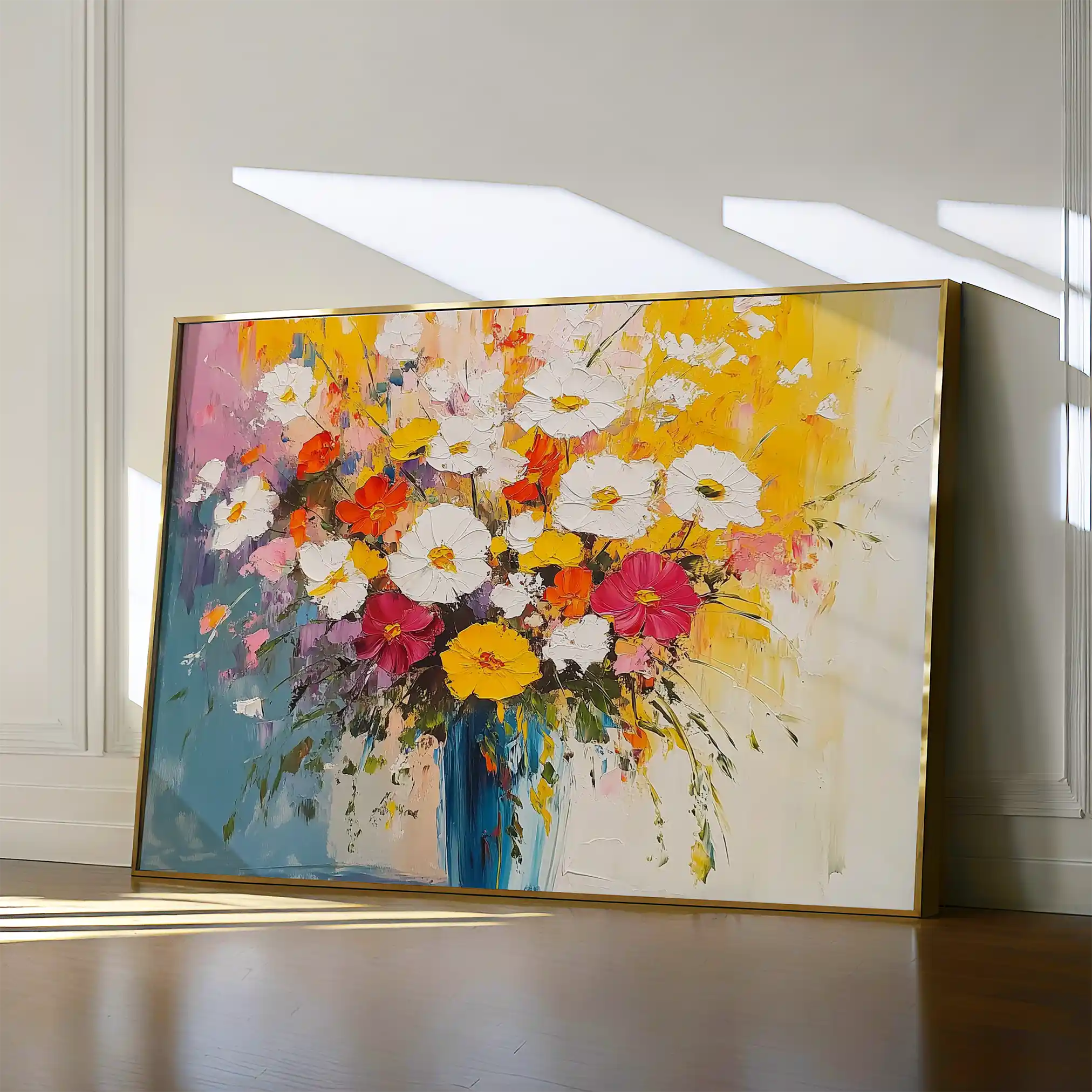 Floral 972 Canvas Art 60 x 40 cm / Black