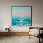 Abstract 973 Canvas Art 16" x 16" / 40 x 40 cm / Black