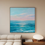 Abstract 973 Canvas Art 16" x 16" / 40 x 40 cm / Black
