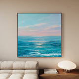 Abstract 973 Canvas Art 16" x 16" / 40 x 40 cm / Black