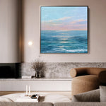 Abstract 973 Canvas Art 16" x 16" / 40 x 40 cm / Black