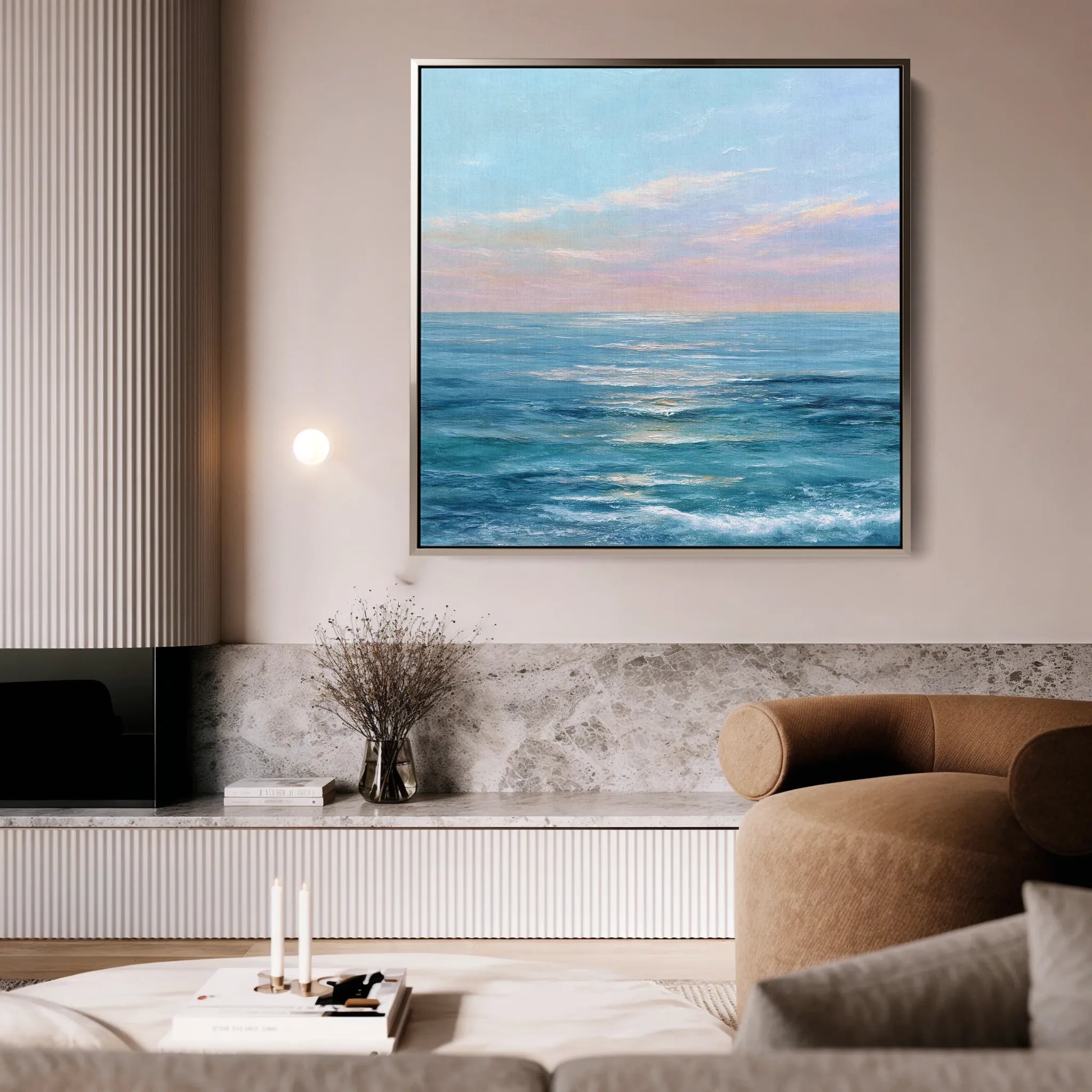 Abstract 973 Canvas Art 16" x 16" / 40 x 40 cm / Black