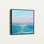 Abstract 973 Canvas Art 16" x 16" / 40 x 40 cm / Black