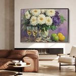 Floral 973 Canvas Art 18" x 24" / 45 x 60 cm / Black