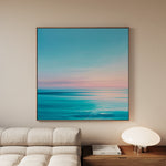 Abstract 974 Canvas Art 16" x 16" / 40 x 40 cm / Black