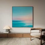 Abstract 974 Canvas Art 16" x 16" / 40 x 40 cm / Black
