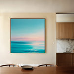 Abstract 974 Canvas Art 16" x 16" / 40 x 40 cm / Black