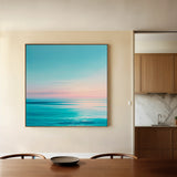 Abstract 974 Canvas Art 16" x 16" / 40 x 40 cm / Black