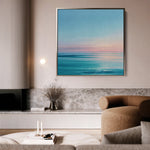 Abstract 974 Canvas Art 16" x 16" / 40 x 40 cm / Black
