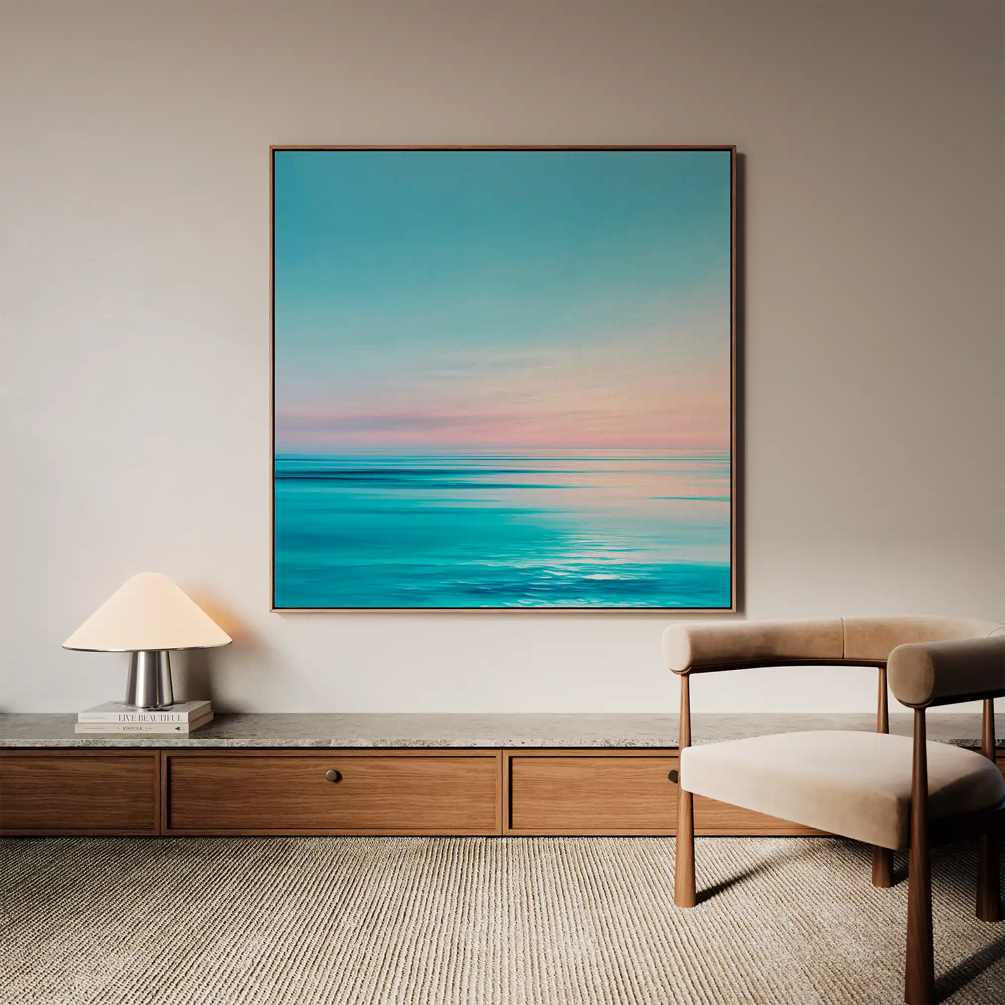Abstract 974 Canvas Art 60 x 60 cm / Black