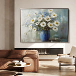 Floral 974 Canvas Art 60 x 40 cm / Black
