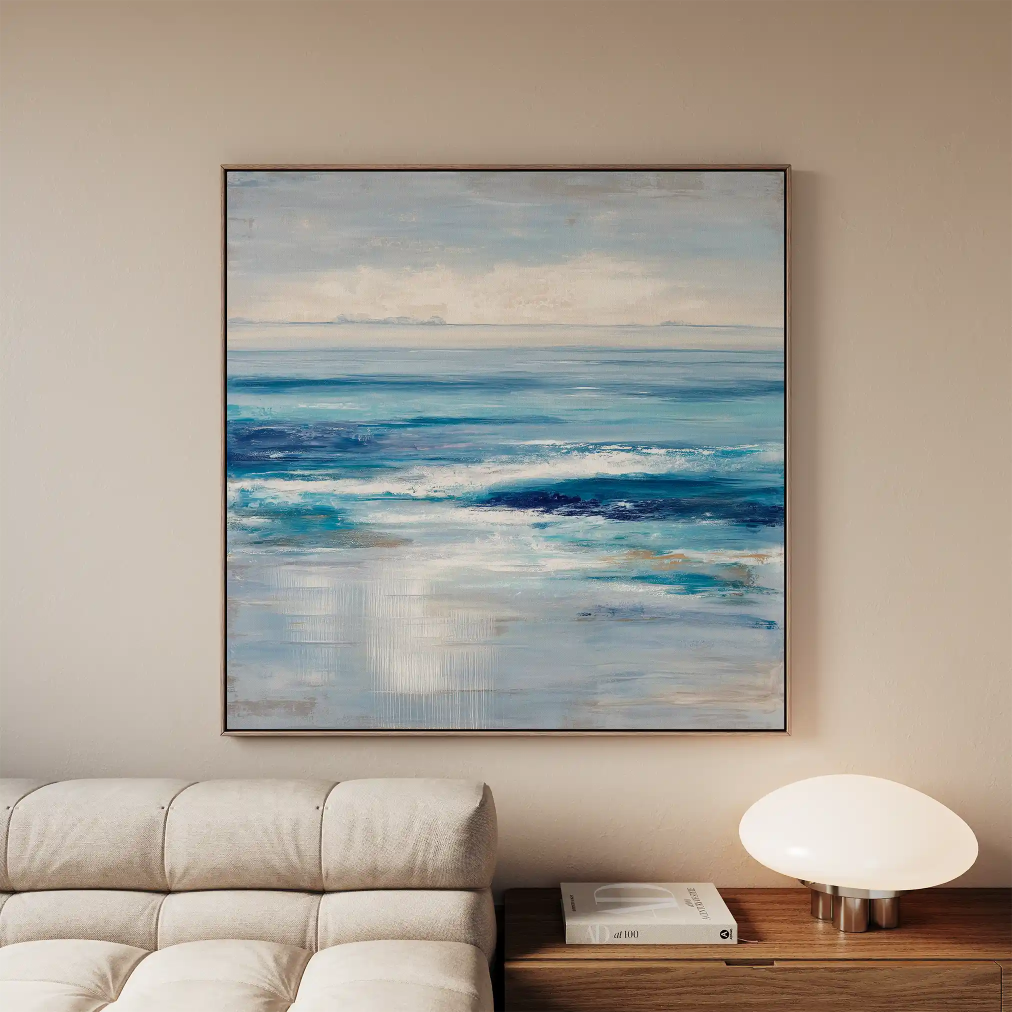 Abstract 975 Canvas Art 60 x 60 cm / Black