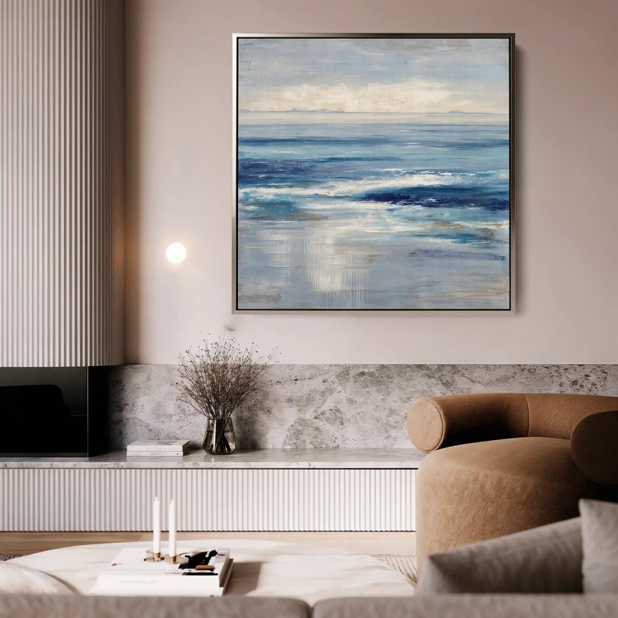 Abstract 975 Canvas Art 60 x 60 cm / Black