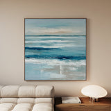 Abstract 976 Canvas Art 16" x 16" / 40 x 40 cm / Black