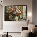Floral 976 Canvas Art 18" x 24" / 45 x 60 cm / Black